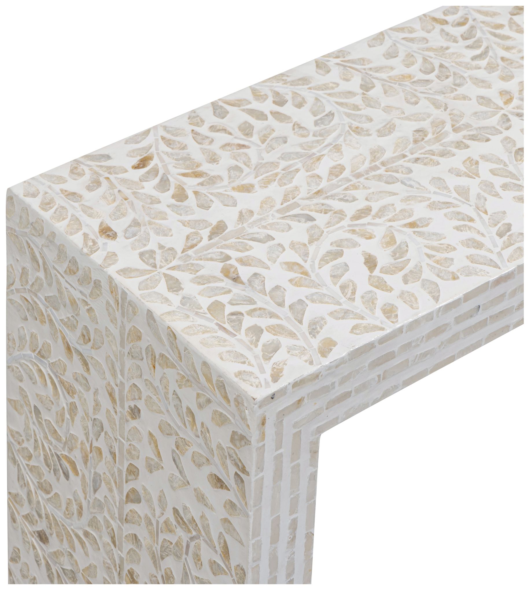 Image 4 Cyprus Cream Capiz Shell Console Table more views