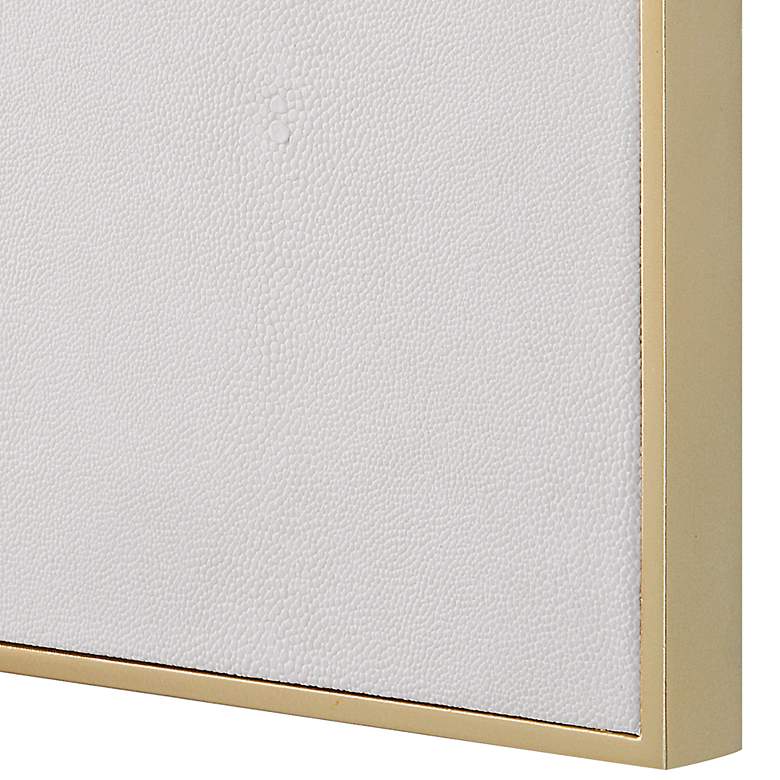 Image 7 Cyprus Soft Gold and White 40" Square Oversized Wall Mirror more views