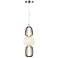 Cyra 15.5" Wide Chrome Triple Shade Pendant