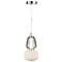 Cyra 6" Wide Chrome Double Shade Pendant