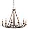 Cyrano 36" Wide Earthen Bronze 12-Light Chandelier