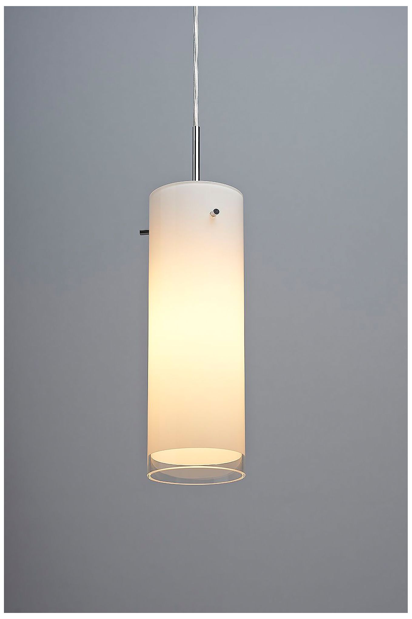 Image 4 Cyrus 4" Wide Chrome Kiss Canopy Pendant With White Glass Shade more views