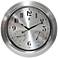 Cyrus Stainless Steel 18 1/2" Round Wall Clock