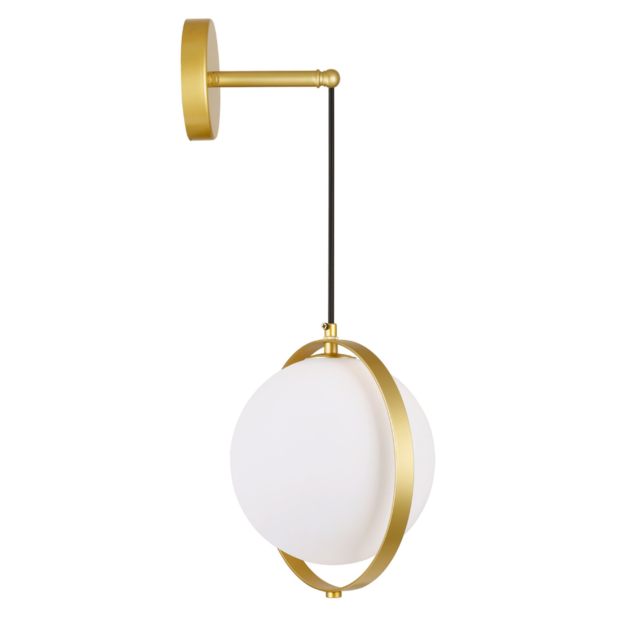 Image 3 Da Vinci 1 Light 9in Brass Wall Light more views