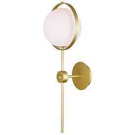 Image1 of Da Vinci 1 Light Wall Light With Brass Finish