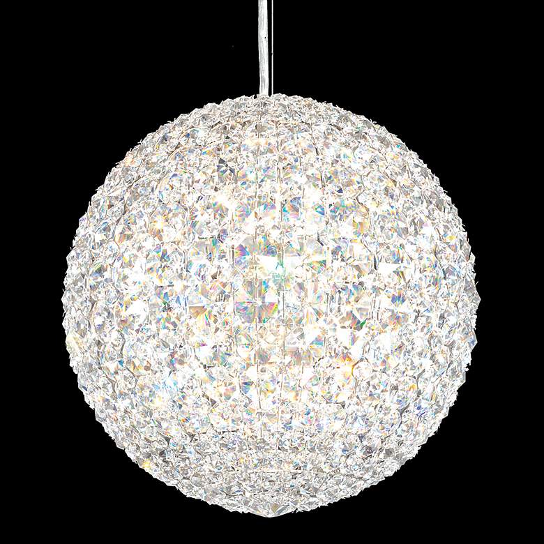 Image 3 Da Vinci 12"W Polished Steel and Optic Crystal Mini Pendant more views