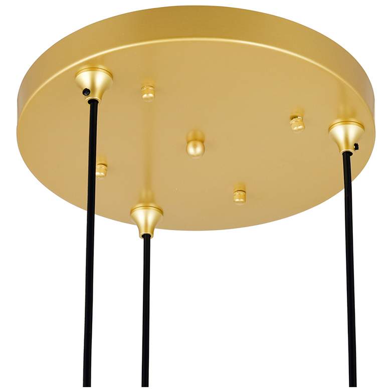 Image 3 Da Vinci 3 Light Multi Light Pendant With Brass Finish more views
