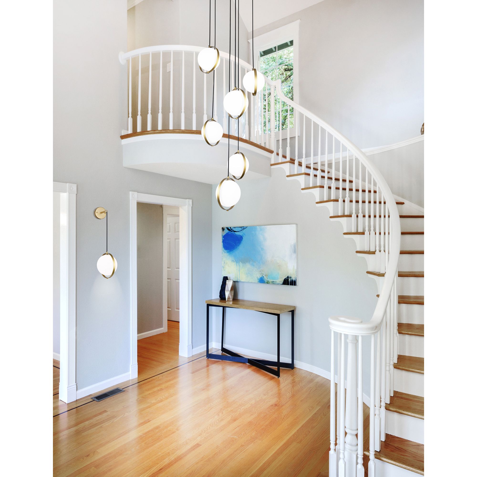 Da Vinci 6 Light 24in Brass Multi Light Pendant