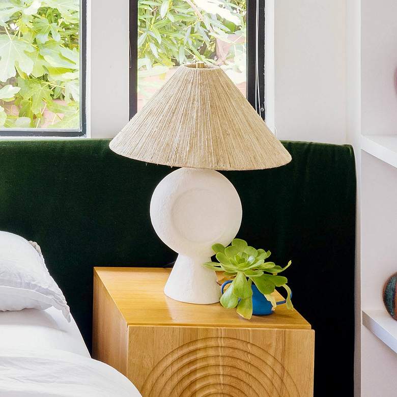 Image 1 Dabito x Mitzi Centella 18 In 1 Lt Table Lamp Aged Brass/White Plaster