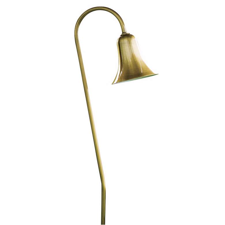 Image 2 Dabmar Antique Brass Horn Landscape Path Light