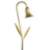 Dabmar Antique Brass Horn with Leaves Landscape Path Light