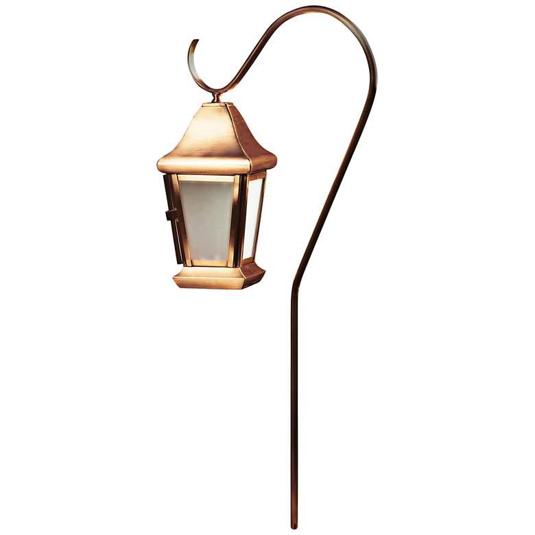 Image 2 Dabmar Copper Hanging Lantern Path Light