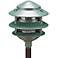 Dabmar Pagoda 7" High Modern Green Three Tier Landscape Light