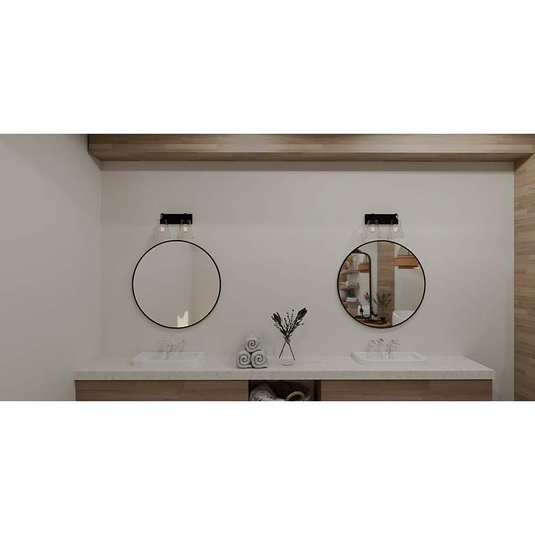 Image 3 Dacosta 2-Light Earth Black Bath Light more views