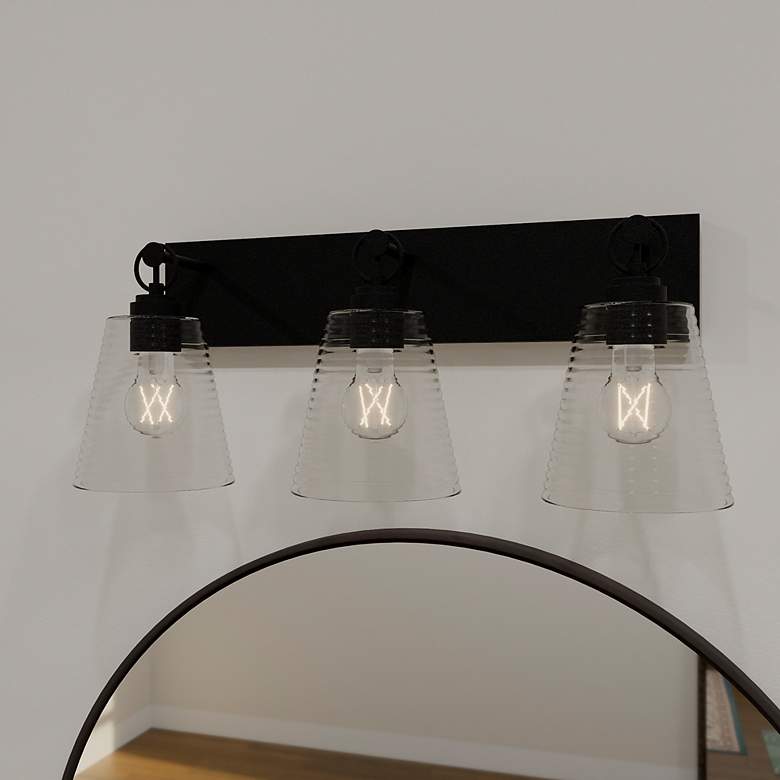 Image 1 Dacosta 3-Light Earth Black Bath Light