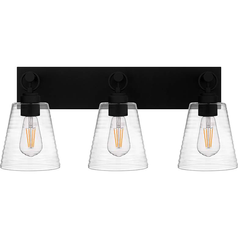 Image 4 Dacosta 3-Light Earth Black Bath Light more views