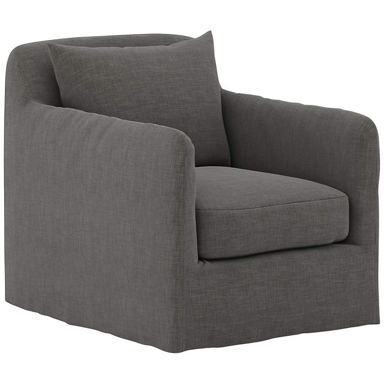Image 2 Dade Charcoal Fabric Outdoor Swivel Chair