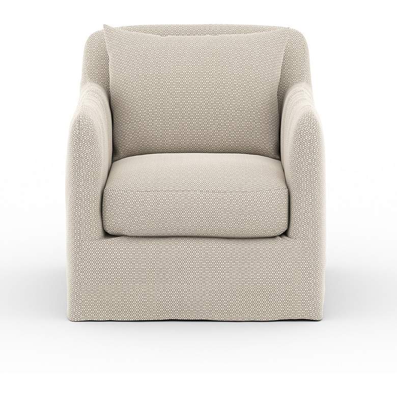 Image 4 Dade Faye Sand Fabric Outdoor Swivel Chair more views