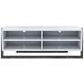 Daemore 49 1/2" Distressed Gray and White 4-Shelf TV Stand