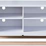 Daemore 49 1/2" Natural and White 4-Shelf TV Stand