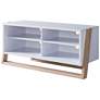 Daemore 49 1/2" Natural and White 4-Shelf TV Stand