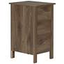 6_Daena 19" Wide Distressed Walnut Wood 3-Drawer Nightstand more views