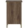 7_Daena 19" Wide Distressed Walnut Wood 3-Drawer Nightstand more views