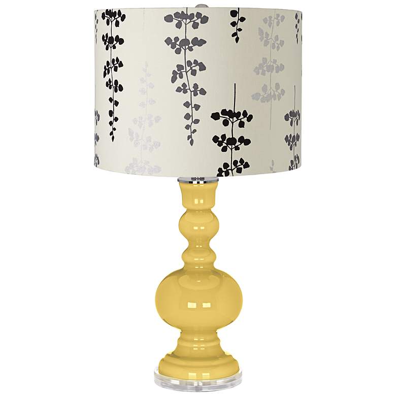Image 1 Daffodil Branches Drum Shade Apothecary Table Lamp