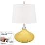Daffodil Felix Modern Yellow Table Lamp with Table Top Dimmer