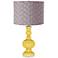 Daffodil Gray Pleated Drum Shade Apothecary Table Lamp