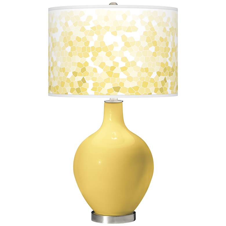 Image 1 Daffodil Mosaic Giclee Ovo Table Lamp