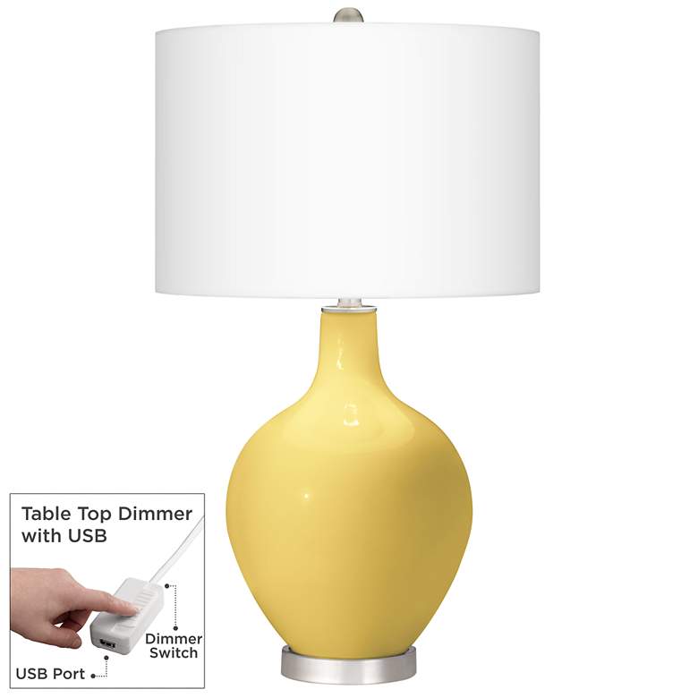 Image 1 Daffodil Ovo Table Lamp With Dimmer