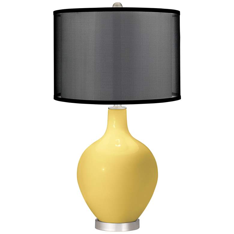 Image 1 Daffodil Ovo Table Lamp with Organza Black Shade