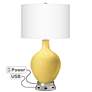 Daffodil Ovo Table Lamp with USB Workstation Base