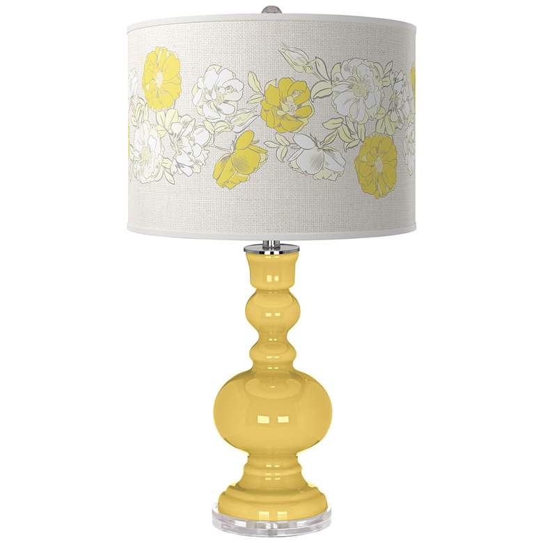 Image 1 Daffodil Rose Bouquet Apothecary Table Lamp