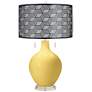 Daffodil Toby Table Lamp With Black Metal Shade