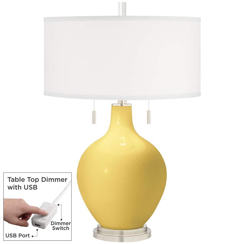 Image 1 Daffodil Toby Table Lamp with Dimmer