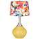 Daffodil Watercolor Flower Shade Spencer Table Lamp