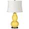 Daffodil White Snake Shade Double Gourd Table Lamp