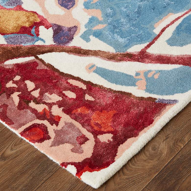 Image 3 Dafney 8863F 8'x10' Red and Purple Rectangle Area Rug more views