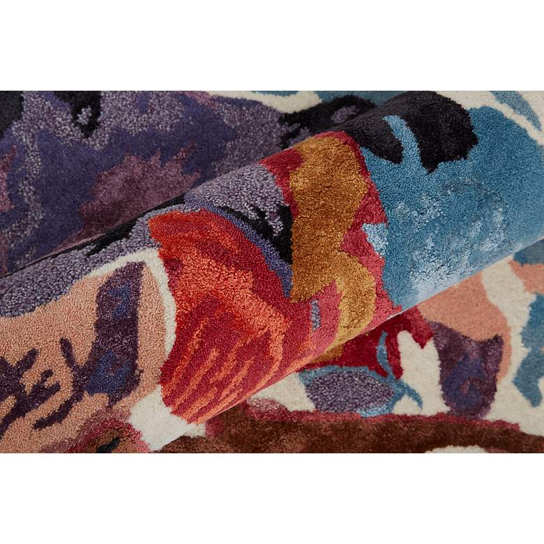 Image 5 Dafney 8863F 8'x10' Red and Purple Rectangle Area Rug more views