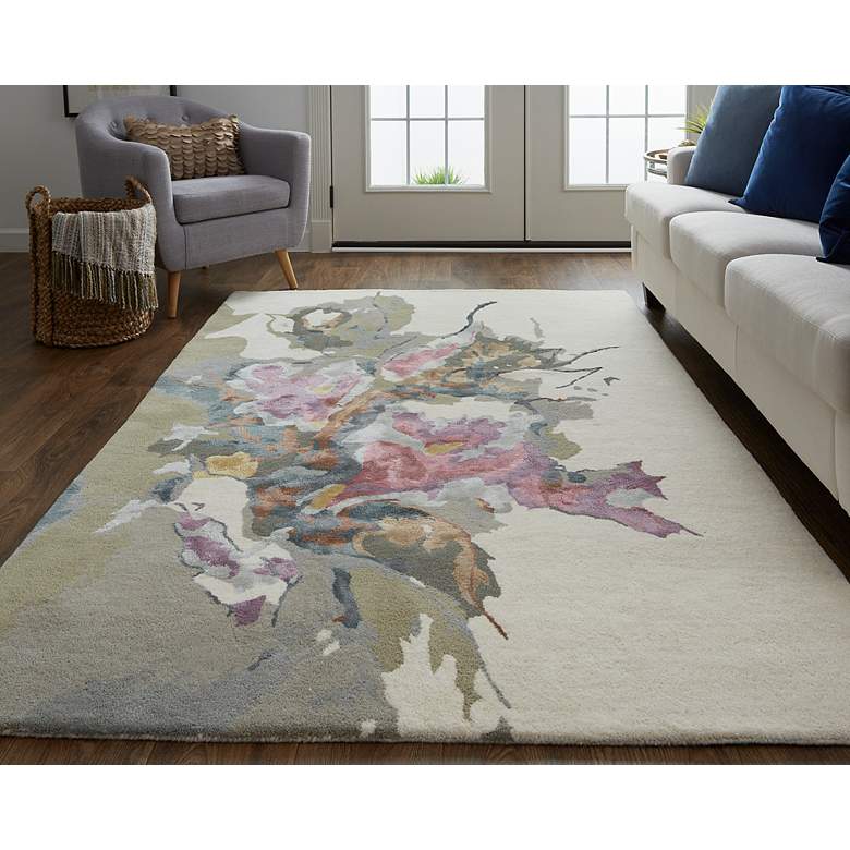 Image 1 Dafney 8864F 8'x10' Purple and Pink Rectangle Area Rug