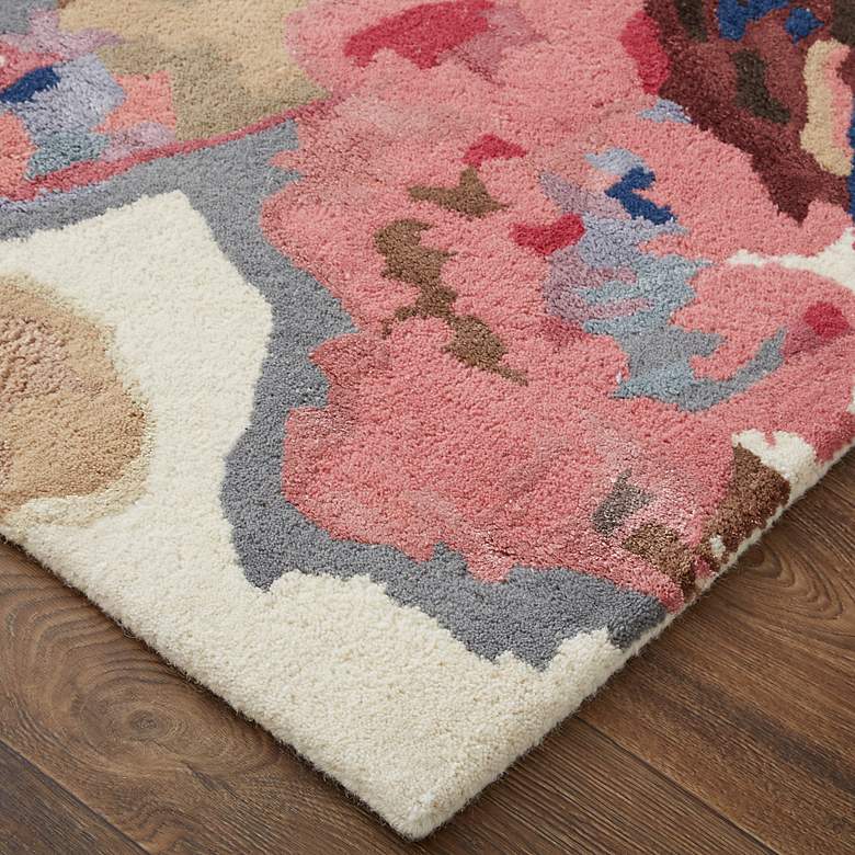 Image 3 Dafney 8865F 8'x10' Blue and Pink Rectangle Area Rug more views