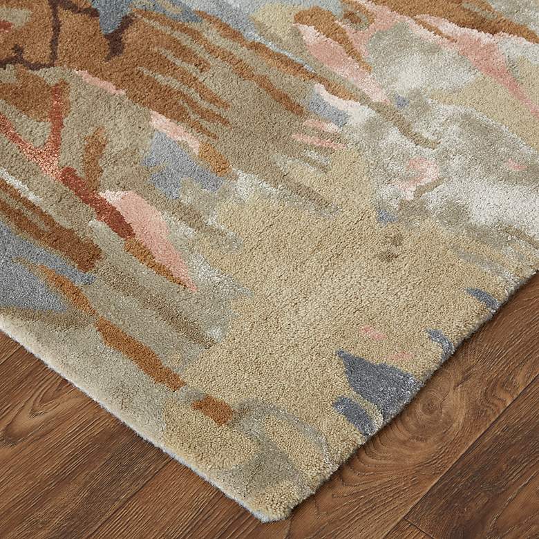 Image 3 Dafney 8868F 8'x10' Beige and Blue Rectangle Area Rug more views