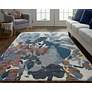 1_Dafney 8869F 8'x10' Blue Gray Rectangle Area Rug