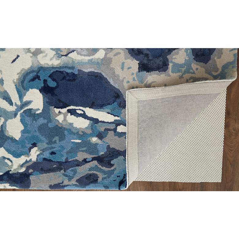 Image 4 Dafney 8871F 8'x10' Blue and Yellow Rectangle Area Rug more views