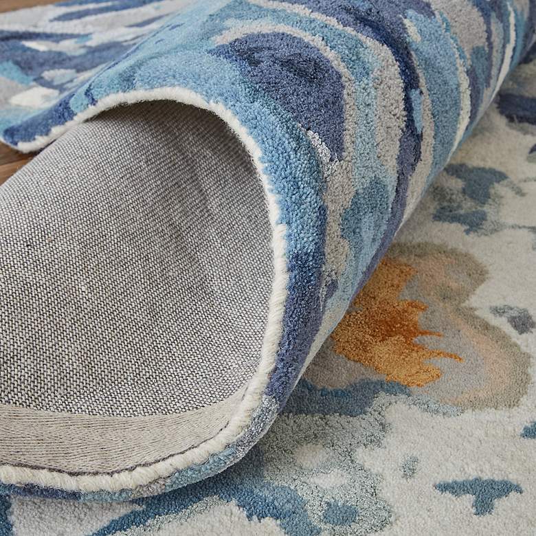 Image 7 Dafney 8871F 8'x10' Blue and Yellow Rectangle Area Rug more views
