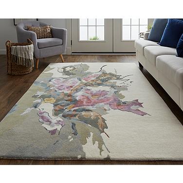 Dafney Wool Rug, Purple/Pink