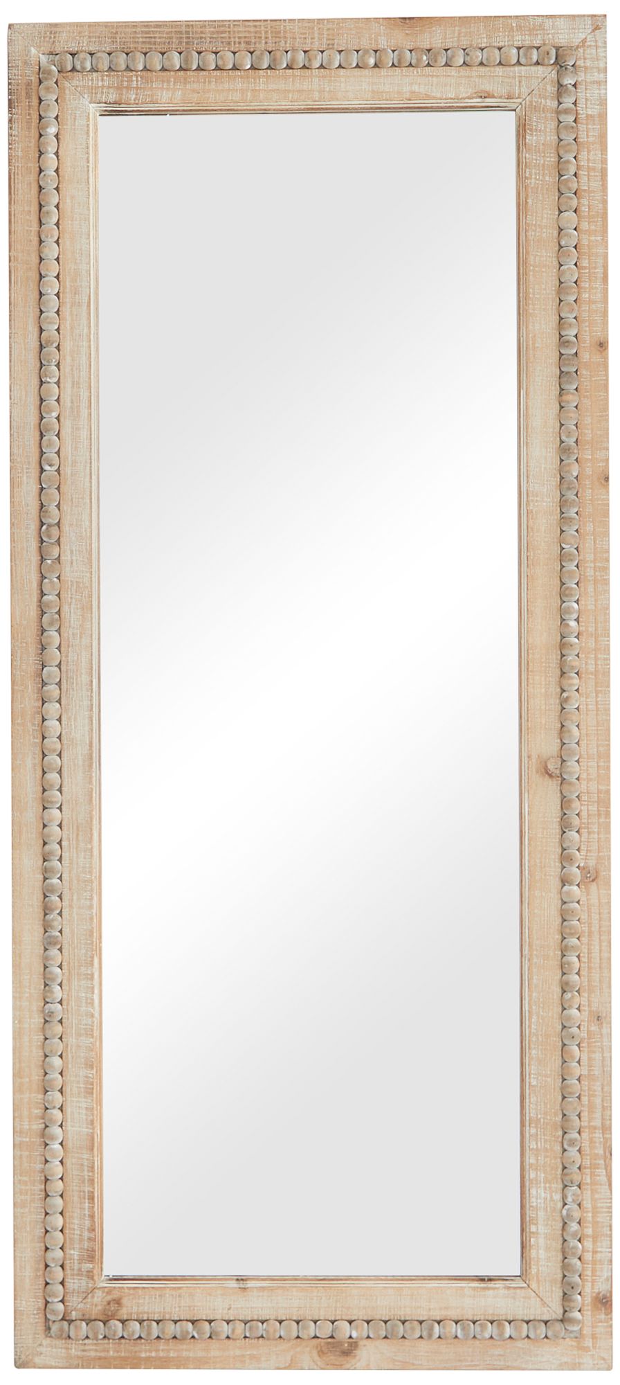 Daga Distressed Brown Wood 24" x 54" Rectangular Wall Mirror