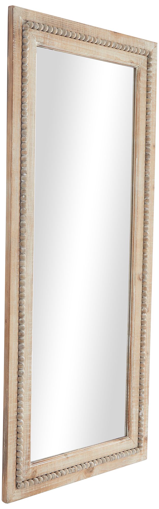 Image 4 Daga Distressed Brown Wood 24" x 54" Rectangular Wall Mirror more views